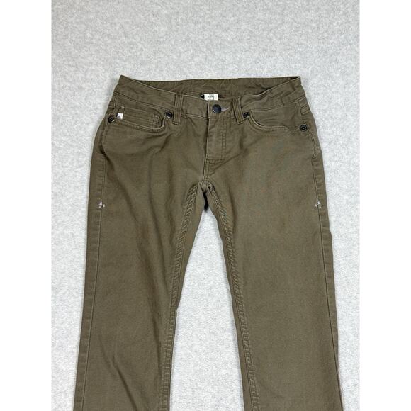 Stio Womens Size 2 Dark Green Canvas Pants - Picture 6 of 9